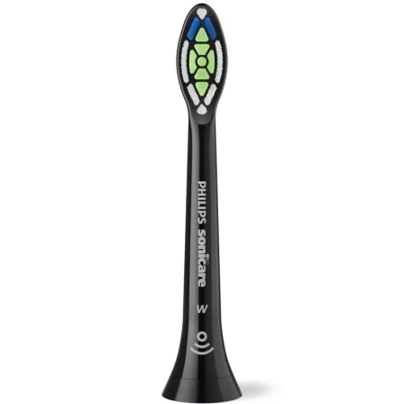 Philips Cabezal de Recambio Sonicare HX6062/88 Optimal White W2, Blanqueador, Compatible con mangos Philips Sonicare, Pack de 2 unidades
